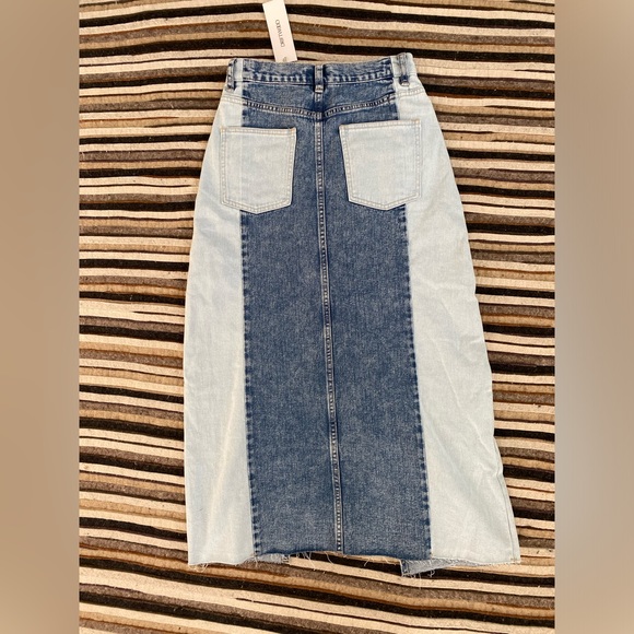 Free People Driftwood✨Sara Denim Midi Skirt - Blue - Picture 4 of 4